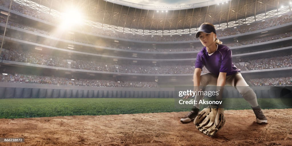 プロの舞台でソフトボール女子選手