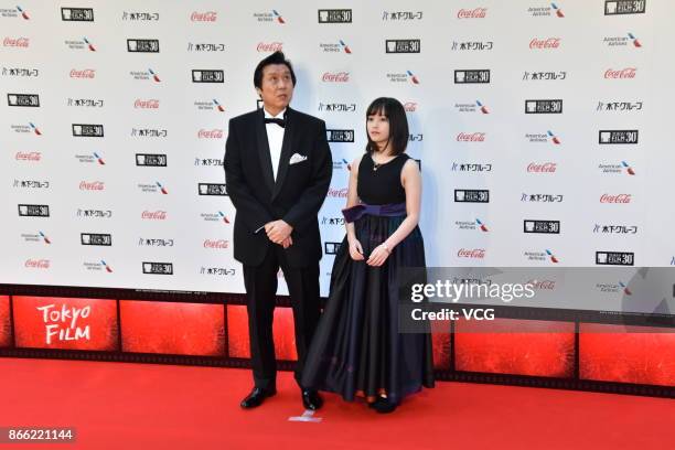 Actress Kanna Hashimoto arrives at the red carpet of the 30th Tokyo International Film Festival at Roppongi Hills on October 25, 2017 in Tokyo, Japan.