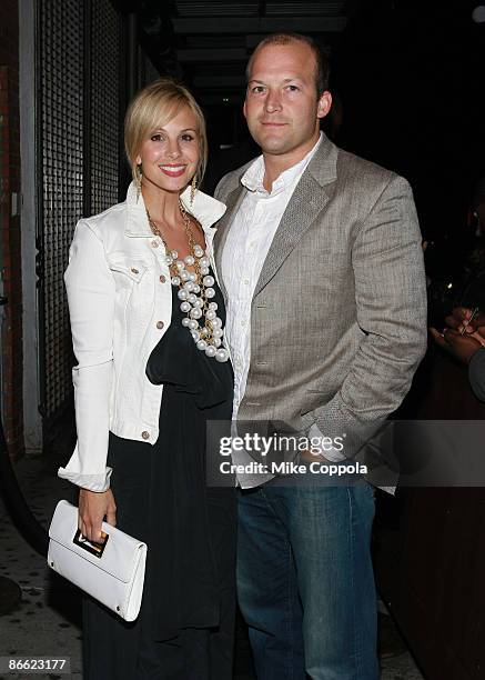 Elisabeth Hasselbeck and Tim Hasselbeck attend the Collective Consciousness Gala at Tenjune on May 7, 2009 in New York City.