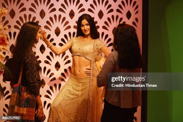 Wax figure of Indian actress Katrina Kaif displayed at Madame Tussauds Museum, situated in Regal Cinema building during its Press preview on October...