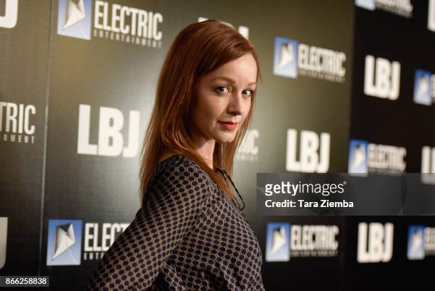 Lindy Booth attends the Los Angeles premiere of 'LBJ' at ArcLight Hollywood on October 24, 2017 in Hollywood, California.