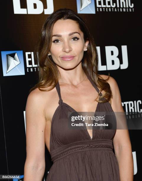 Actress Carlotta Montanari attends the Los Angeles premiere of 'LBJ' at ArcLight Hollywood on October 24, 2017 in Hollywood, California.