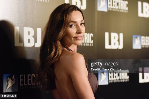 Actress Carlotta Montanari attends the premiere of Electric Entertainment's 'LBJ' at ArcLight Hollywood on October 24, 2017 in Hollywood, California.