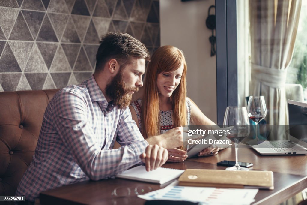 Even colleagues may have a glass of wine after work
