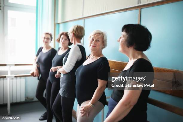 women talking after dancing ballet - ballet dancing stock pictures, royalty-free photos & images