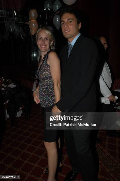 Guest and Fabian Basabe attend Scott Currie's 40th Birthday Dinner at Doubles on September 20, 2004 in New York City.