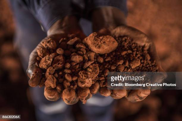 operations at a bauxite treatment plant - guinea stock pictures, royalty-free photos & images