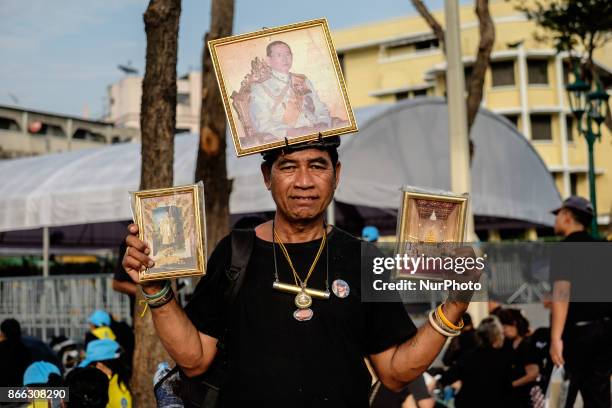 Mourners converge to the old city in Bangkok to attend the funeral of the late Thai King Bhumiphol Adulyadej on October 25 2017