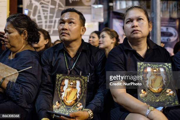 Mourners converge to the old city in Bangkok to attend the funeral of the late Thai King Bhumiphol Adulyadej on October 25 2017