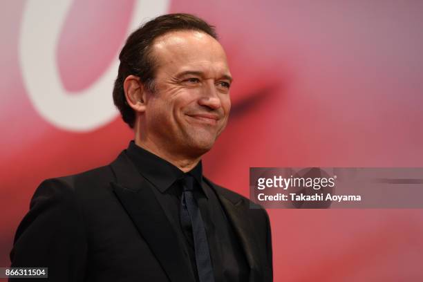Actor Vincent Perez attends the red carpet of the 30th Tokyo International Film Festival at Roppongi Hills on October 25, 2017 in Tokyo, Japan.