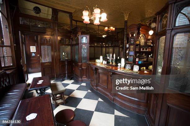 Princess Louise Pub on 4th November 2015 in London, United Kingdom. This old Victorian pub, in Holborn, is a Grade II listed building and was...