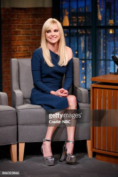 Episode 596 -- Pictured: Actress Anna Faris during an interview on October 24, 2017 --