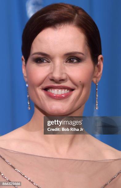 Actor Geena Davis at the 71st Annual Academy Awards, March 21, 1999 In Los Angeles, California.