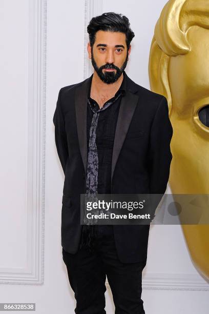 Ray Panthaki attends the Burberry BAFTA Breakthrough Brits 2017 at the global Burberry flagship, 121 Regent Street, on October 25, 2017 in London,...