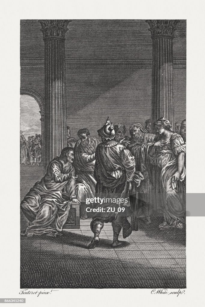 The Adulteress brought before Jesus (John 8, 1-11), published 1774