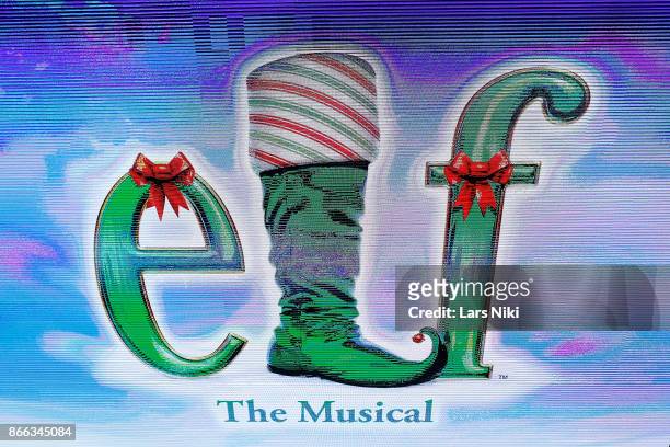General atmosphere at the unveiling of The Big Apple's Biggest Rice Krispies Sculpture celebrating Elf The Musical returning to the Theater at...