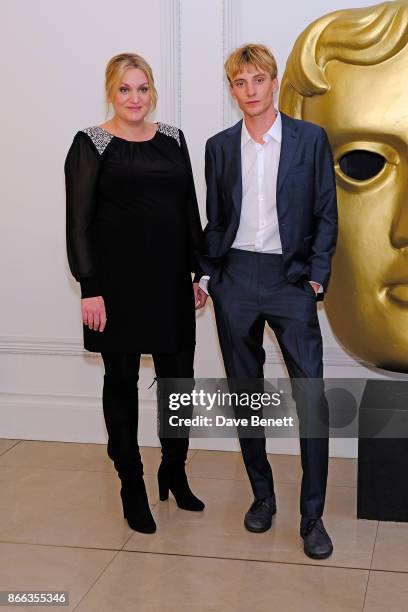 Daisy Cooper and Charlie Cooper attend the Burberry BAFTA Breakthrough Brits 2017 at the global Burberry flagship, 121 Regent Street, on October 25,...