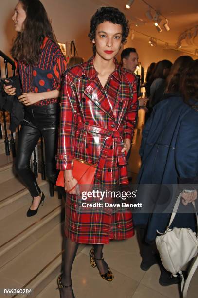 Jess Cole attends the Burberry BAFTA Breakthrough Brits 2017 at the global Burberry flagship on October 25, 2017 in London, England.