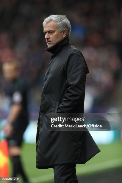 October 2017 Huddersfield: Premier League Football: Huddersfield Town v Manchester United: United manager Jose Mourinho.