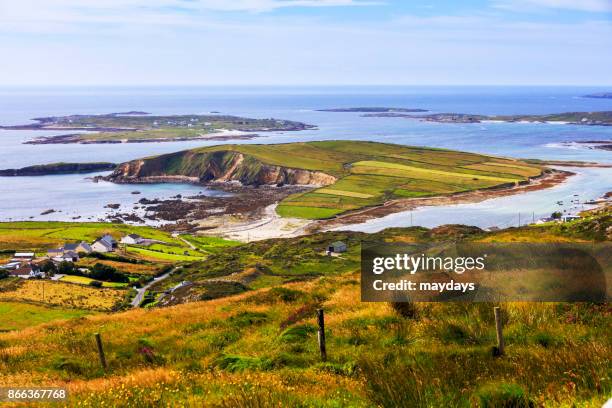 sky road ireland - connemara stock-fotos und bilder