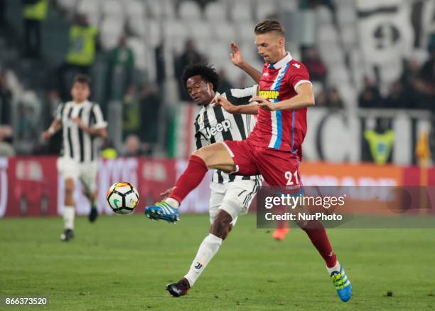 Bartosz Salamon during Serie A match between Juventus v Spal, in Turin, on october 25, 2017 .