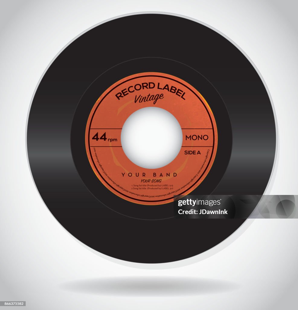 Vinyl Record Label Template Vinyl Templates Collection