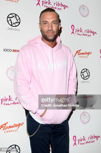 Calum Best arriving at PINK London 2017 held at Zebrano on October 25, 2017 in London, England.The event hosted by the Pink Ribbon Foundation is the...