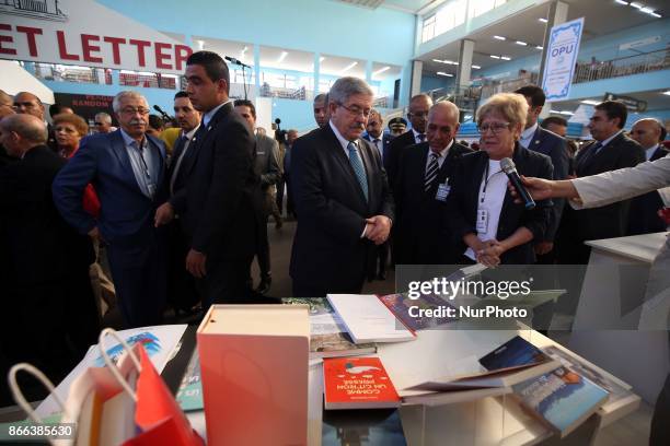 Premier ministre Ahmed Ouyahia, inauguré le 22eme Salon international du livre ,au Palais des expositions Pins maritimes, in Algiers, Algeria on 25...