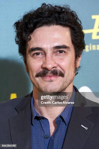 Actor Jose Manuel Seda attends 'La Zona' premiere at the Capitol cinema on October 25, 2017 in Madrid, Spain.