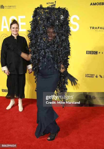 Grace Jones attends the 'Grace Jones: Bloodlight And Bami' UK premiere at BFI Southbank on October 25, 2017 in London, England.