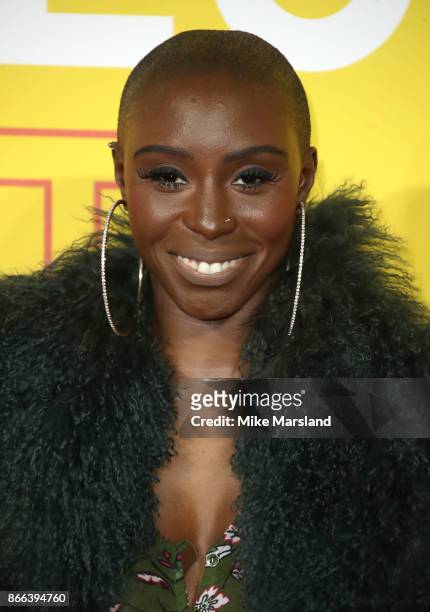 Laura Mvula attends the 'Grace Jones: Bloodlight And Bami' UK premiere at BFI Southbank on October 25, 2017 in London, England.
