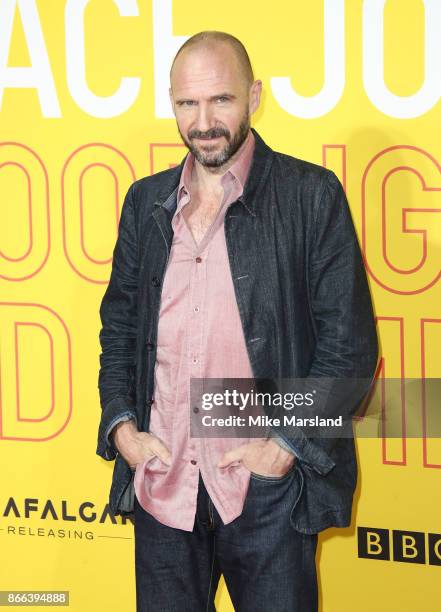 Ralph Fiennes attends the 'Grace Jones: Bloodlight And Bami' UK premiere at BFI Southbank on October 25, 2017 in London, England.