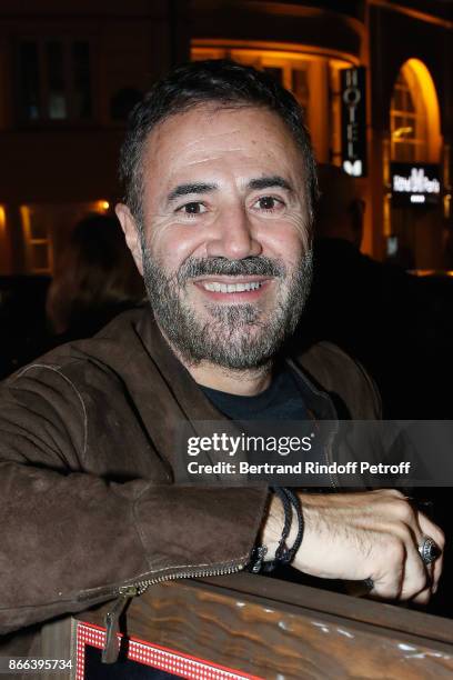 Actor Jose Garcia attends the "Novecento" 200th Performance at Theatre Montparnasse on October 25, 2017 in Paris, France.