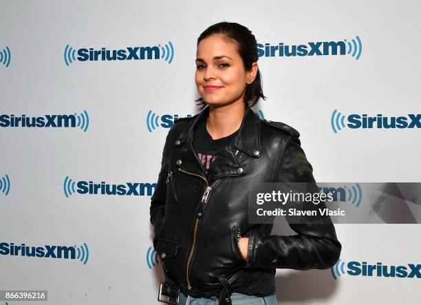 Actress Lina Esco visits SiriusXM Studios on October 25, 2017 in New York City.