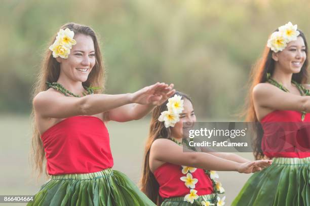 hula rehearsal! - hula dancer stock pictures, royalty-free photos & images