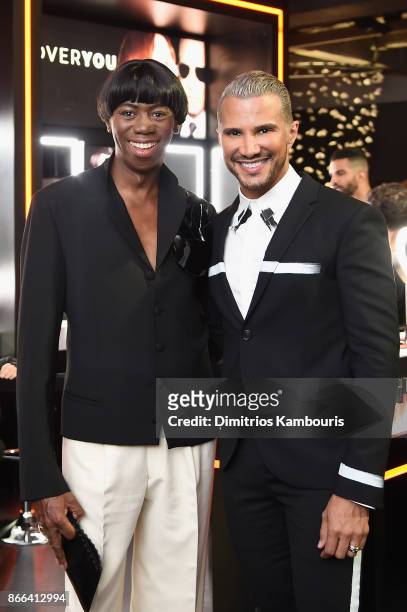 Miss Jay Alexander and Jay Manuel attend the Jay Manuel Beauty x Simon Launch Event at Highline Stages on October 25, 2017 in New York City.