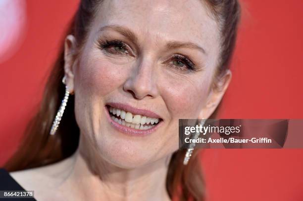 Actress Julianne Moore arrives at the premiere of Paramount Pictures' 'Suburbicon' at Regency Village Theatre on October 22, 2017 in Westwood,...