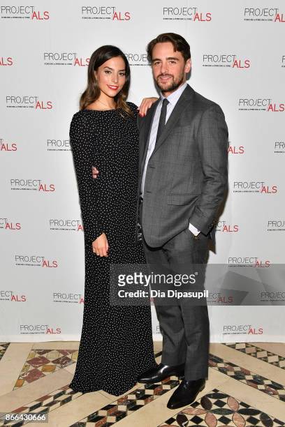 Vincent Piazza and Genesis Rodriguez attend the 19th Annual Project ALS Benefit Gala at Cipriani 42nd Street on October 25, 2017 in New York City.