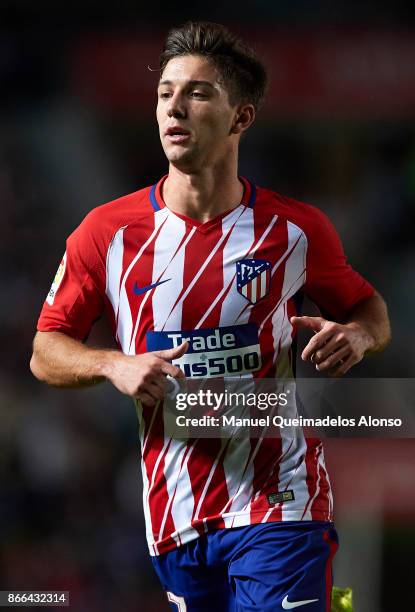 Luciano Vietto of Atletico de Madrid looks on during the Copa del Rey first leg match between Elche CF and Atletico de Madrid at Estadio Martinez...