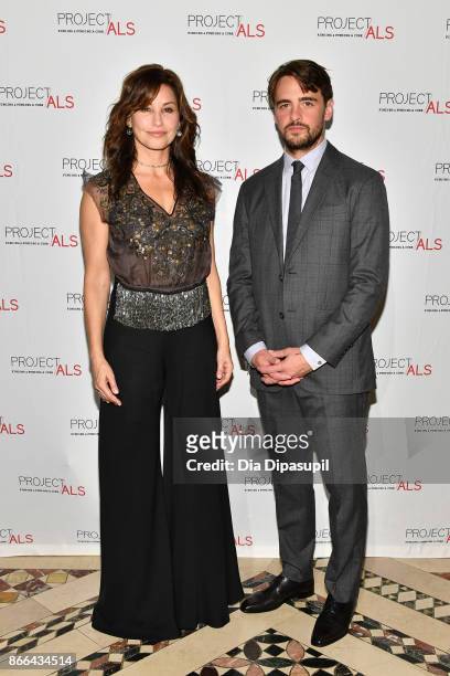 Gina Gershon and Vincent Piazza attend the 19th Annual Project ALS Benefit Gala at Cipriani 42nd Street on October 25, 2017 in New York City.
