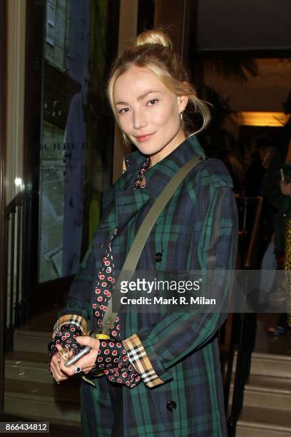 Clara Paget attending the BAFTA Breakthrough Brits event at Burberry Regent Street on October 25, 2017 in London, England.