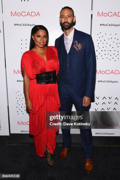 Mashonda Tifrere and Director of MoCADA James Bartlett attend the MoCADA 3rd Annual Masquerade Ball at Brooklyn Academy of Music on October 25, 2017...