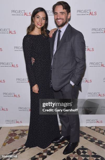 Actress Genesis Rodriguez and event host, actor Vincent Piazza attend the 19th Annual Project ALS Benefit gala at Cipriani 42nd Street on October 25,...