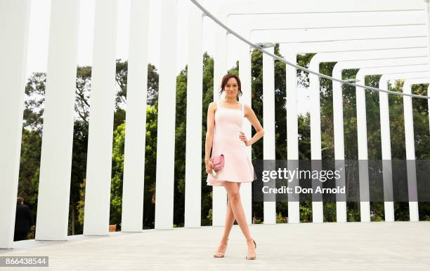 Nicole da Silva arrives ahead of the 11th Annual Cosmopolitan Women of the Year Awards on October 26, 2017 in Sydney, Australia.