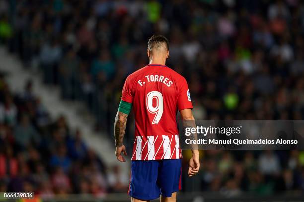 Fernando Torres of Atletico de Madrid during the Copa del Rey first leg match between Elche CF and Atletico de Madrid at Estadio Martinez Valero on...