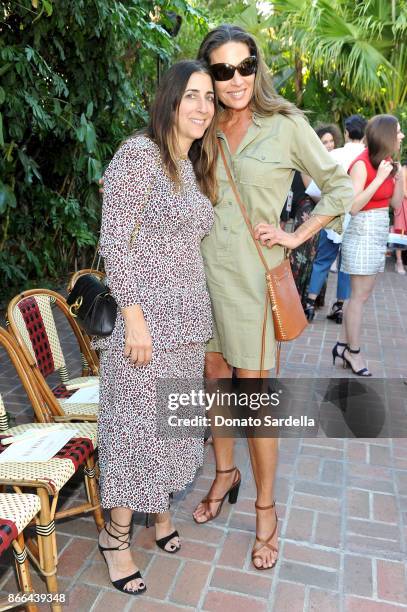 Andrea Lieberman and Kendall Conrad attend CFDA/Vogue Fashion Fund Show and Tea at Chateau Marmont at Chateau Marmont on October 25, 2017 in Los...