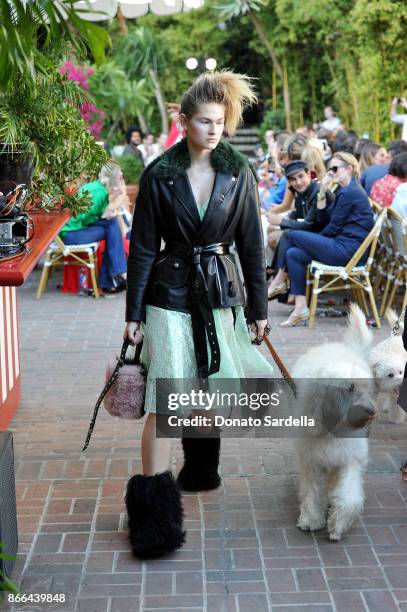 Designer Sandy Liang at CFDA/Vogue Fashion Fund Show and Tea at Chateau Marmont at Chateau Marmont on October 25, 2017 in Los Angeles, California.