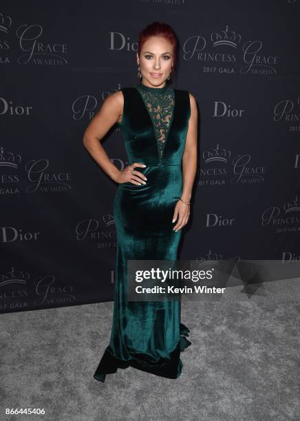 Dancer Sharna Burgess attends 2017 Princess Grace Awards Gala at The Beverly Hilton Hotel on October 25, 2017 in Beverly Hills, California.