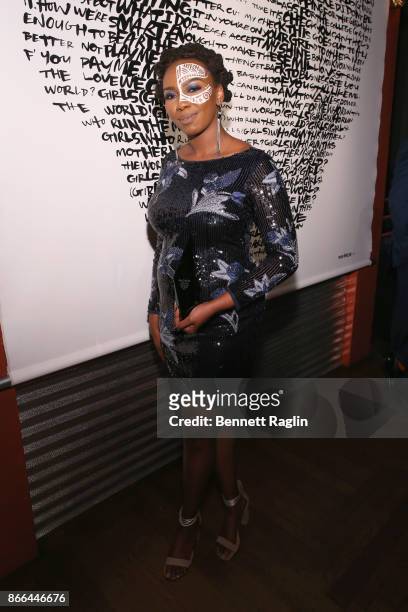 Opal Tometi attends the MoCADA 3rd Annual Masquerade Ball at Brooklyn Academy of Music on October 25, 2017 in New York City.
