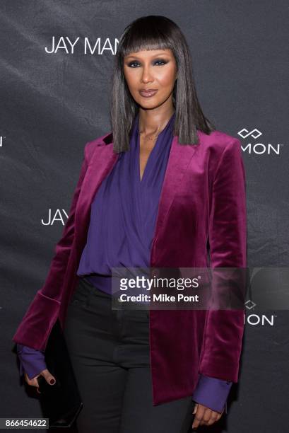 Iman attends the Jay Manuel Beauty x Simon launch event at Highline Stages on October 25, 2017 in New York City.